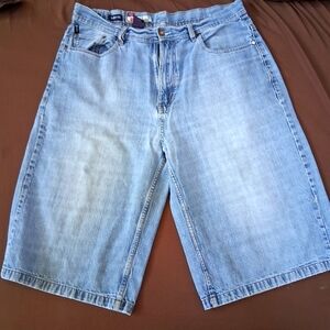 Ecko Unlimited Baggy 90s Denim Jean Shorts Size 38 OG Baggy
